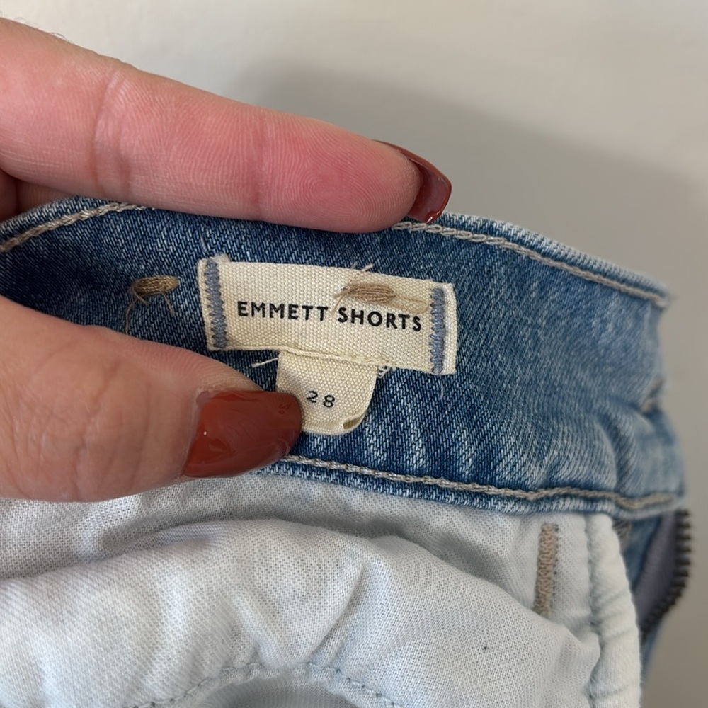 Madewell The Denim Emmett Short Patch Pocket Edition Kieran Wash Size 28 - Picture 10 of 11